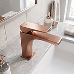 Umývadlová batéria PREMIUM REA Joe Brush Copper low – Obrázok 4