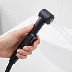 Umývadlová batéria s bidetovou sprškou Rea Lungo Black – Obrázok 5
