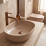 Set Závesné WC Focus + Umývadlo na Dosku Rea Focus Taupe – Obrázok 10