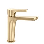 Umývadlová batéria PREMIUM REA Maxim Brush Gold Low – Obrázok 9