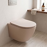 Set Závesné WC Focus + Umývadlo na Dosku Rea Focus Taupe – Obrázok 5