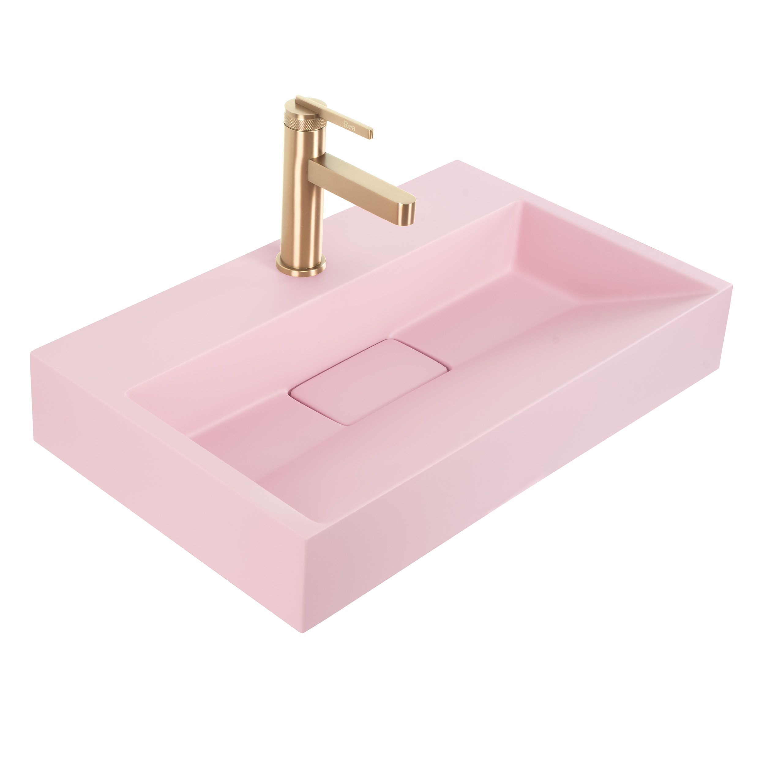 14fc009cdae2246451268405c807ecaa Umývadlo REA GOYA PINK na dosku 50 CM - konglomerát – Obrázok 1
