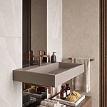 Umývadlo z liateho mramoru Rea GOYA TAUPE 70CM – Obrázok 3