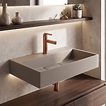 Umývadlo z liateho mramoru Rea GOYA TAUPE 60CM – Obrázok 6