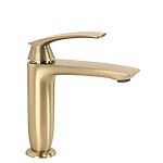 Umývadlová batéria PREMIUM REA Como Brush Gold Low – Obrázok 10