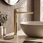 Umývadlová batéria PREMIUM REA Como Brush Gold High – Obrázok 2
