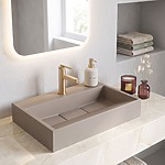 Umývadlo z liateho mramoru Rea GOYA TAUPE 60CM – Obrázok 10