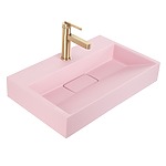 Umývadlo REA GOYA PINK na dosku 60 CM - konzola – Obrázok 8