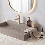 Umývadlo z liateho mramoru Rea GOYA TAUPE 70CM – Obrázok 7