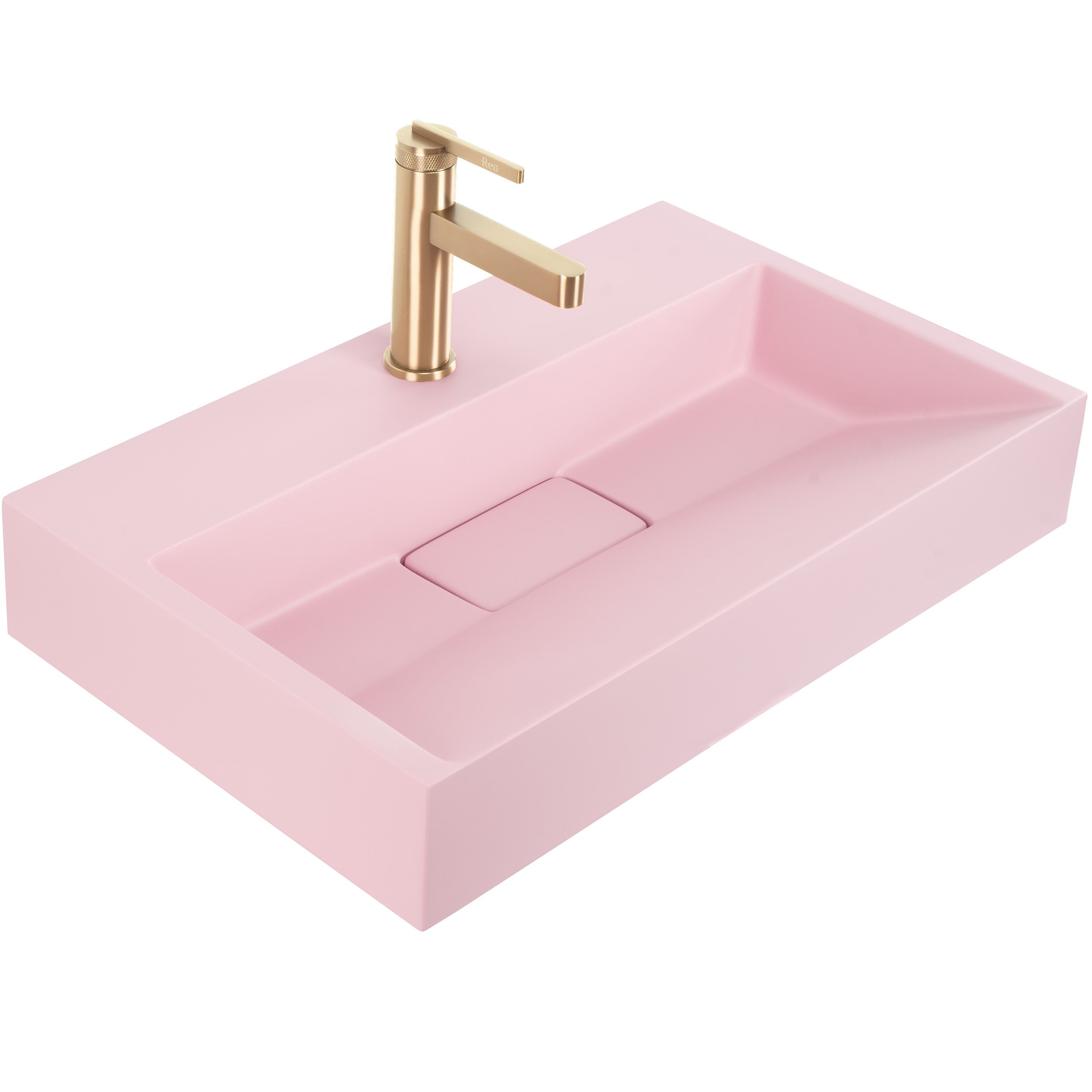 bcffdb7d8a467c6cb7db18bca49d11a1 Umývadlo REA GOYA PINK na dosku 60 CM - konglomerát – Obrázok 1