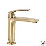 Umývadlová batéria PREMIUM REA Como Brush Gold Low – Obrázok 2